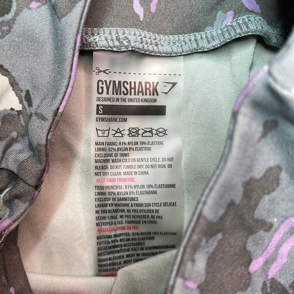 Gymshark Marble Print Leggings Size S - Picture 3 of 6